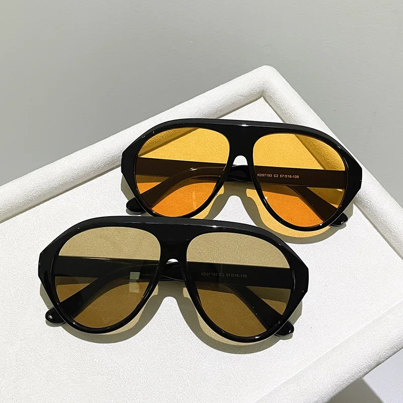Outdoor Sport Glasses - Fashion Oversized Pilot Sunglasses Women Vintage