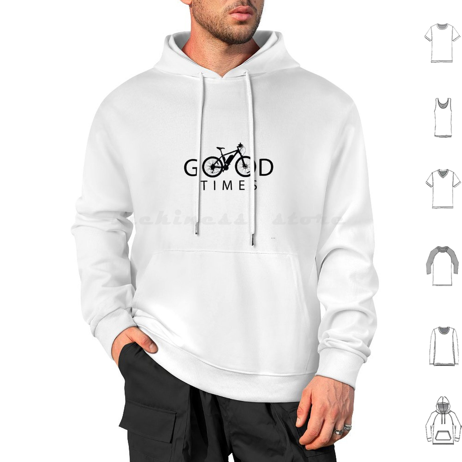 Outdoor Sport Hobbies - Good Times Cycling Hobbies Hoodie Cotton
