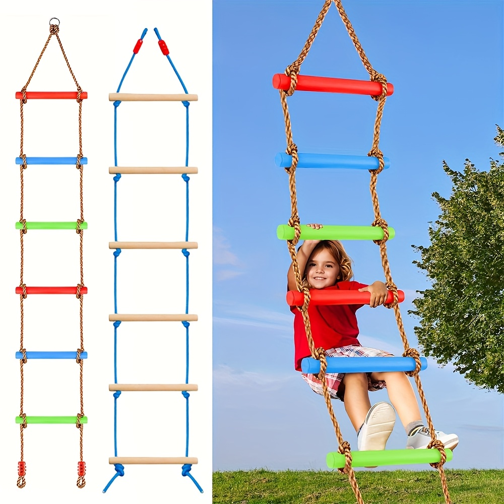 Outdoor Sport Climbing Gear - 1pc Colorful Kid Climbing Ladder Swing