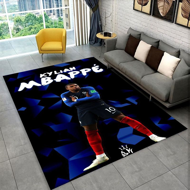Outdoor Sport Area - Football M-Mbappe Sport Star Non-Slip Area