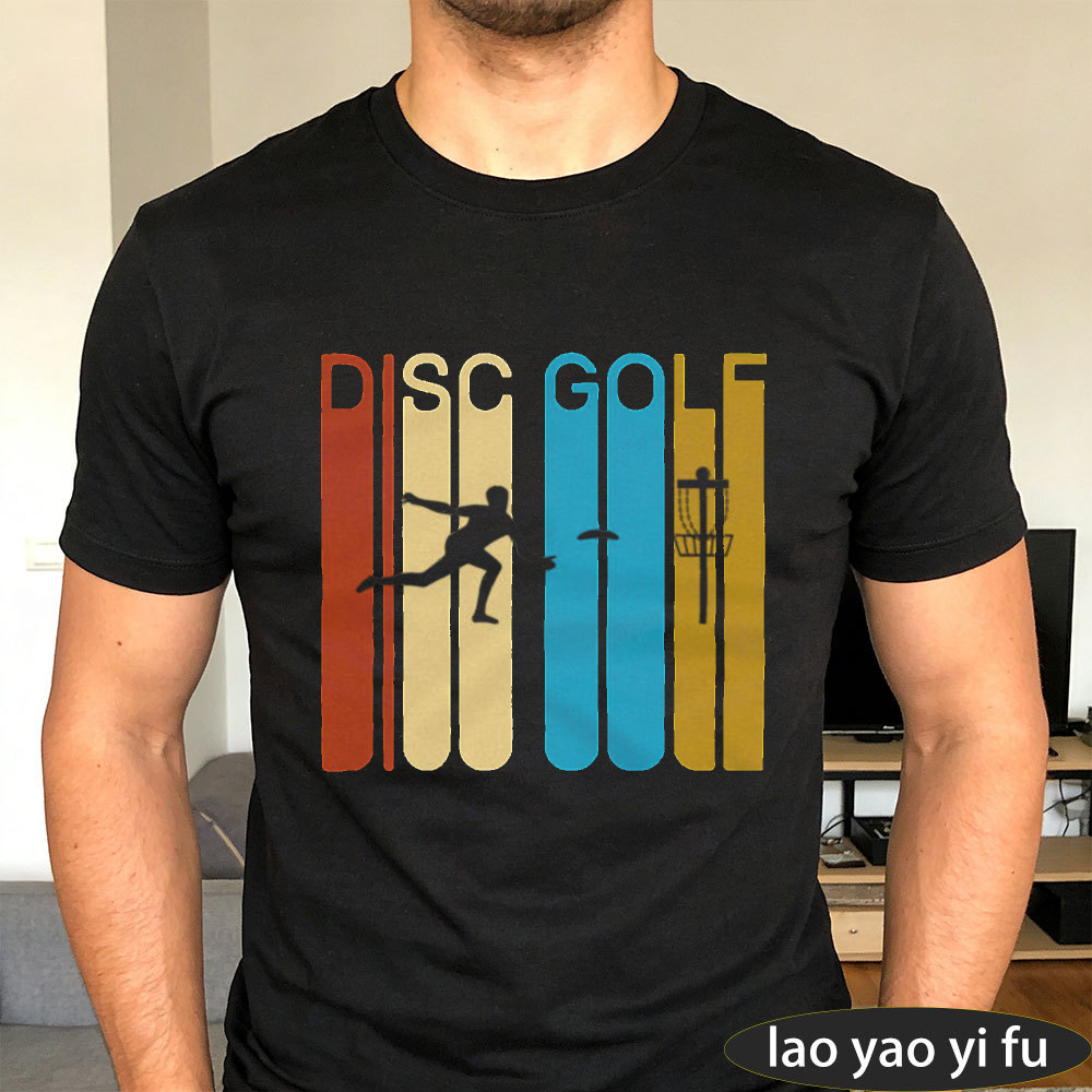 Outdoor Sport Hobbies - DISC GOLF Vintage Retro Striped Print