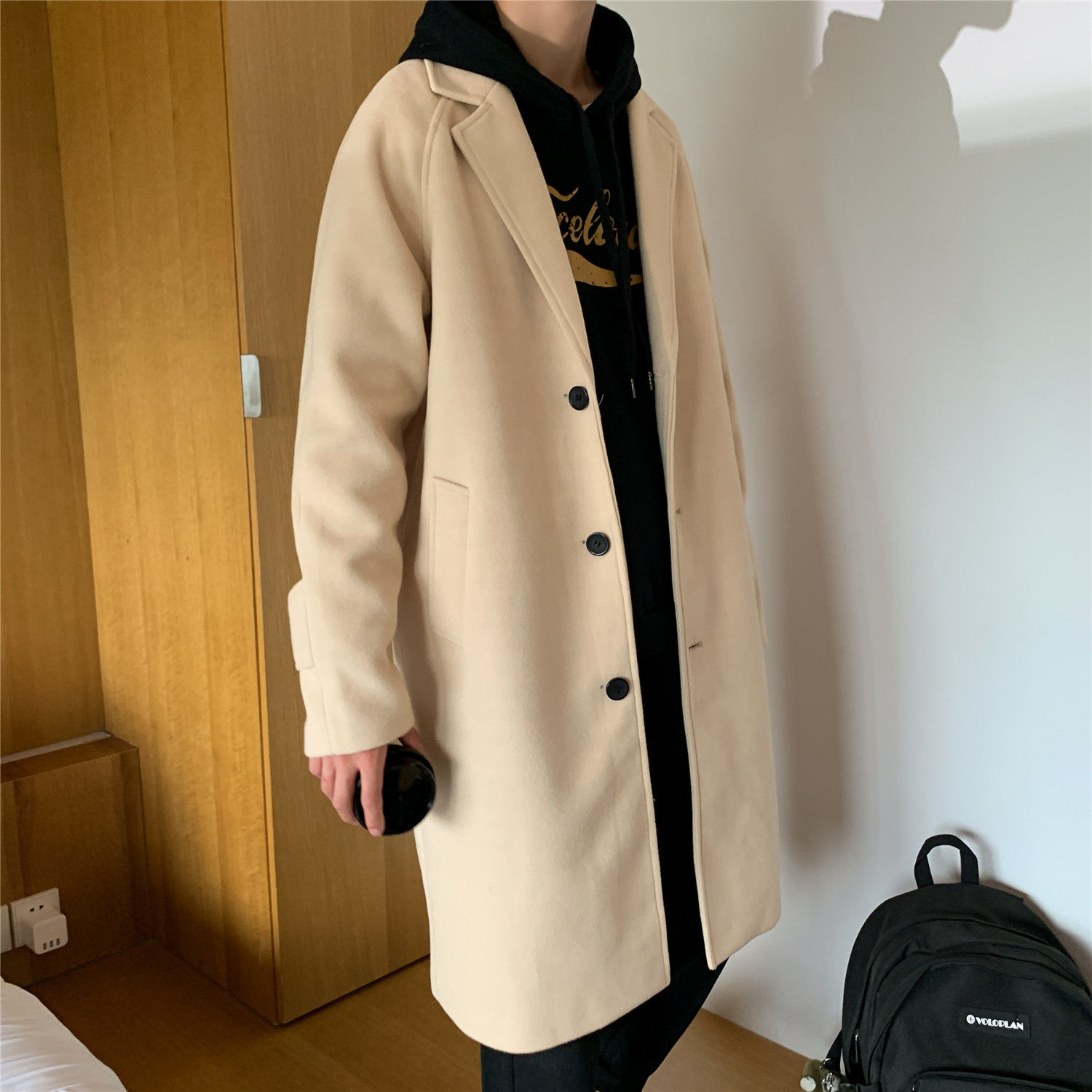 Wool Blend Coat Grey Mans Clim - đánh giá và giá Outdoor Sport Hobbies