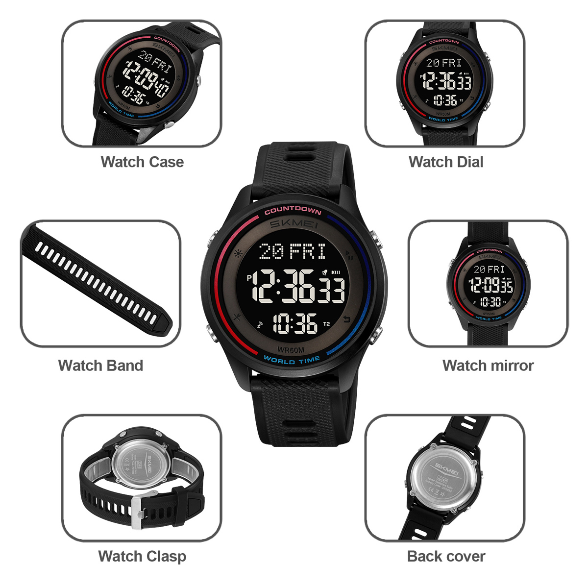 SKMEI Fashion Military Digital - đánh giá và giá Outdoor Sports List