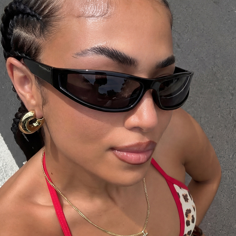 Y2K Narrow Rectangle Wrap Arou - đánh giá và giá Outdoor Sport Glasses
