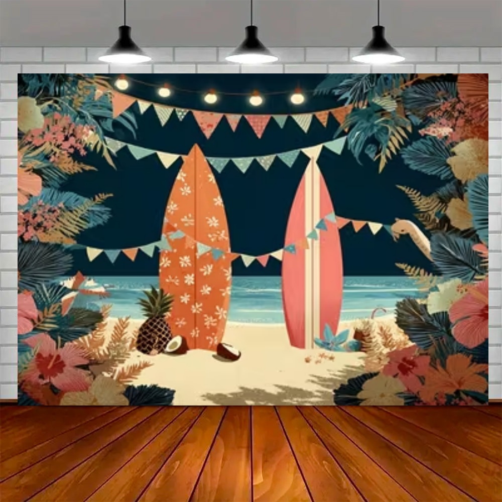Summer Surfboard Theme Backdro - đánh giá và giá Outdoor Sport Background