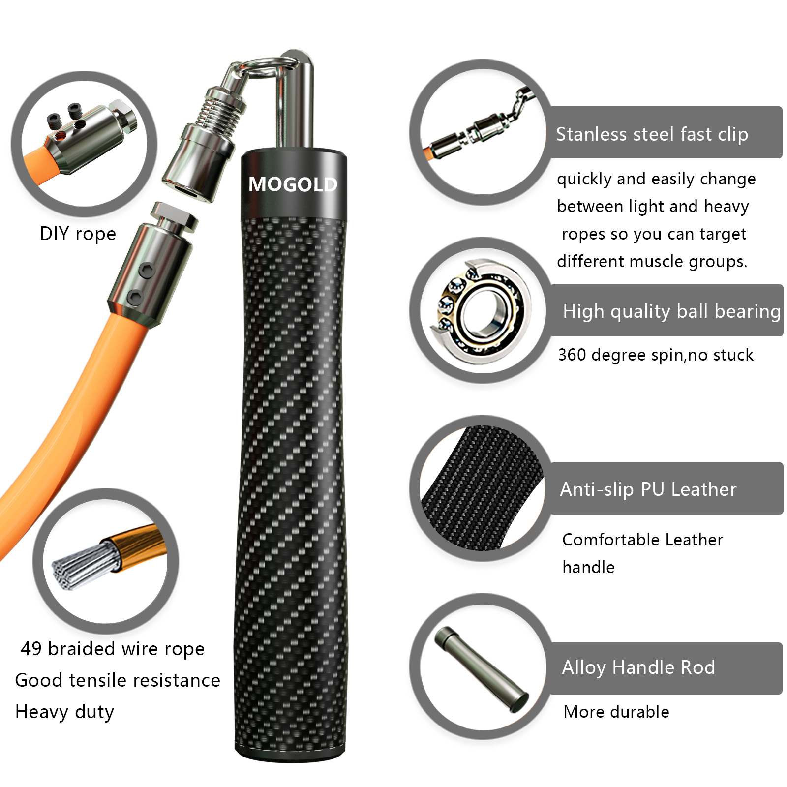 MOGOLD High-Speed Jump Rope |  - đánh giá và giá Speed Skipping Rope