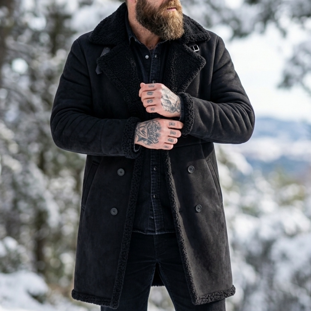 Men's Faux Suede Fur Lined Win - đánh giá và giá Outdoor Sport Jacket