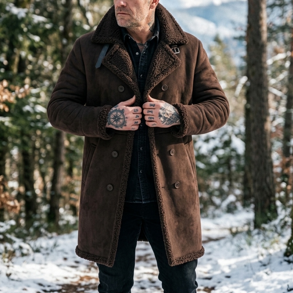 Men's Faux Suede Fur Lined Win - đánh giá và giá Outdoor Sport Jacket