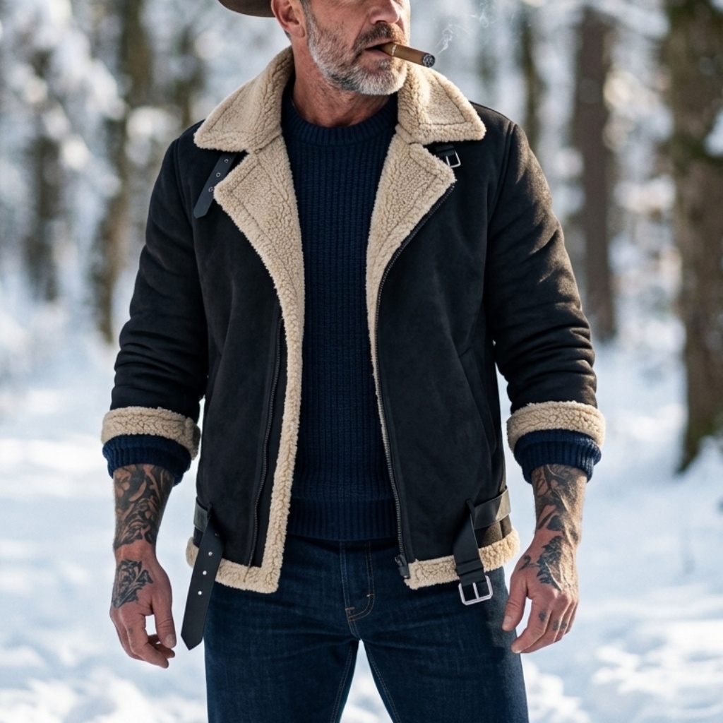 Men Winter Faux Suede Jacket F - đánh giá và giá Outdoor Sport Jacket