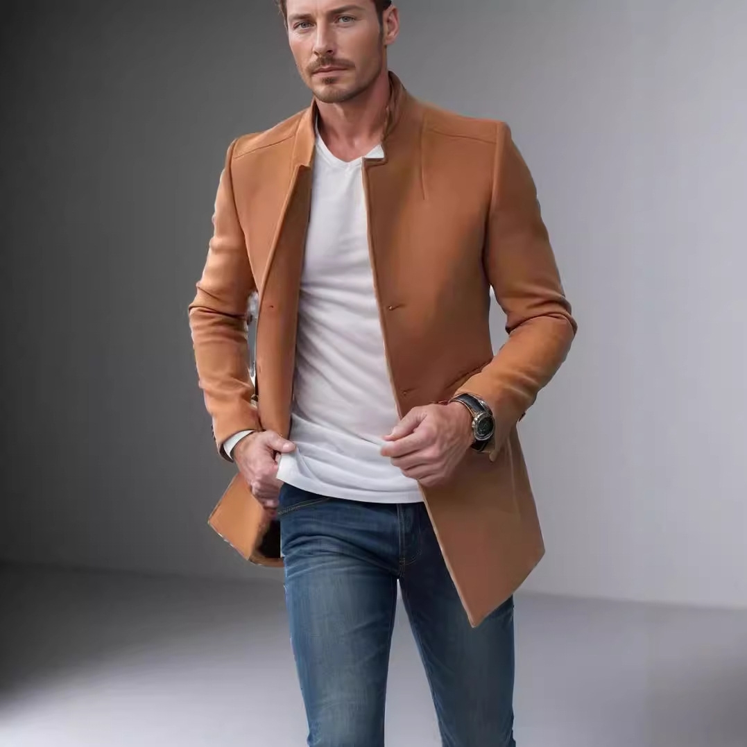 Wool Blend Blue Coat Mans Fish - đánh giá và giá Outdoor Sport Hobbies